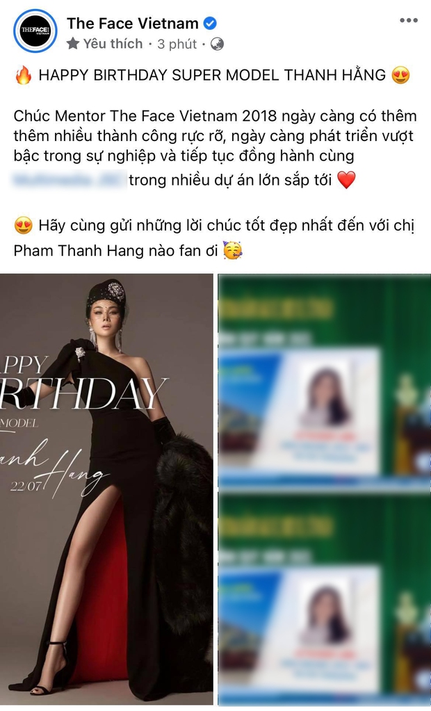 Thanh Hằng được ê-kíp The Face chúc mừng sinh nhật nhưng lại đăng kèm hình ai thế này? - Ảnh 3. Thanh Hằng được ê-kíp The Face chúc mừng sinh nhật nhưng lại đăng kèm hình ai thế này? - Ảnh 3.