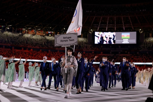 Trực tiếp lễ khai mạc Olympic 2020: Các đoàn thể thao bước ra trong nền nhạc sôi động - Ảnh 1.