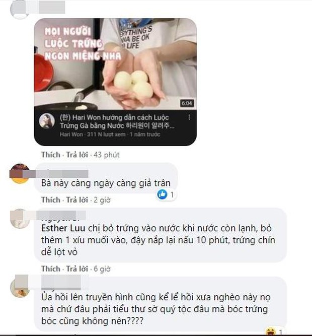 Hari Won bị netizen bóc chi tiết khó hiểu: 1 năm trước làm clip dạy luộc trứng thành thục, nay bỗng vụng về 47 phút chưa xong? - Ảnh 7. Hari Won bị netizen bóc chi tiết khó hiểu: 1 năm trước làm clip dạy luộc trứng thành thục, nay bỗng vụng về 47 phút chưa xong? - Ảnh 7.