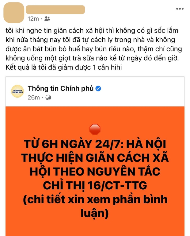 Hà Nội giãn cách từ 24/7: Dân mạng đồng lòng ủng hộ quyết định kịp thời, dặn nhau nhất định sẽ cố gắng! - Ảnh 3.