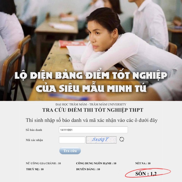Minh Tú khoe bảng điểm thi tốt nghiệp có một không hai mà gây sốt MXH, ai ngờ có 1 môn ăn... điểm liệt - Ảnh 3. Minh Tú khoe bảng điểm thi tốt nghiệp có một không hai mà gây sốt MXH, ai ngờ có 1 môn ăn... điểm liệt - Ảnh 3.
