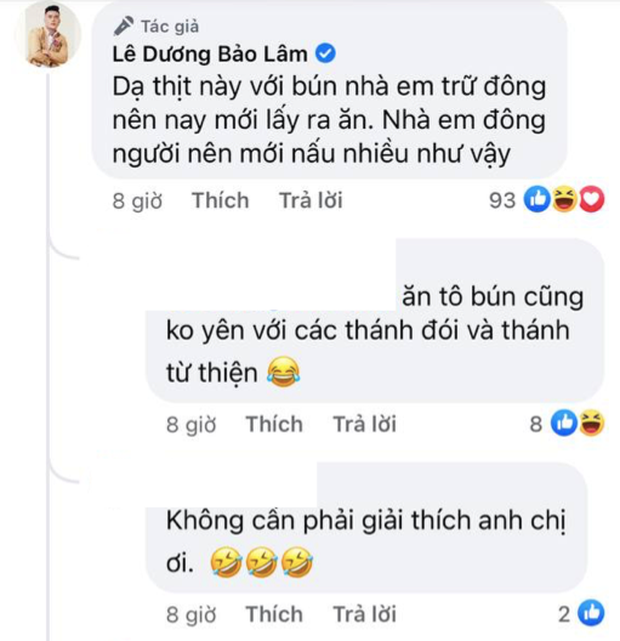 Lê Dương Bảo Lâm bị chỉ trích vì tụ tập đông người ăn bún bò mùa dịch, lời giải thích nghe có hợp lý? - Ảnh 5. Lê Dương Bảo Lâm bị chỉ trích vì tụ tập đông người ăn bún bò mùa dịch, lời giải thích nghe có hợp lý? - Ảnh 5.