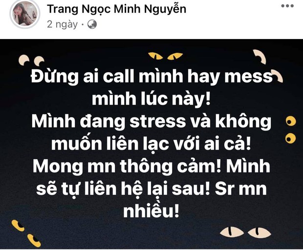 2 ngày trước thông báo ly hôn, Lương Minh Trang và Vinh Râu đồng loạt đăng status cực căng, chuyện gì đây? - Ảnh 3.