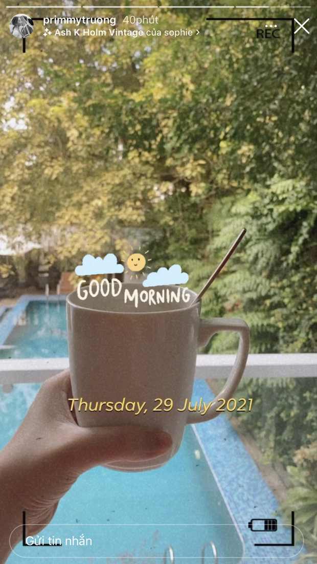 Vợ TGĐ Phan Thành check-in ở background thương hiệu nhà họ Phan, chắc là về ở biệt thự trong mùa dịch đây mà - Ảnh 2.