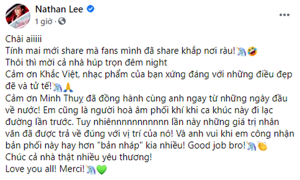 Nathan Lee đã tung ca khúc đầu tiên độc chiếm từ Cao Thái Sơn, gọi phiên bản 8 năm trước là bản nháp, lầm đường lạc lối - Ảnh 3.