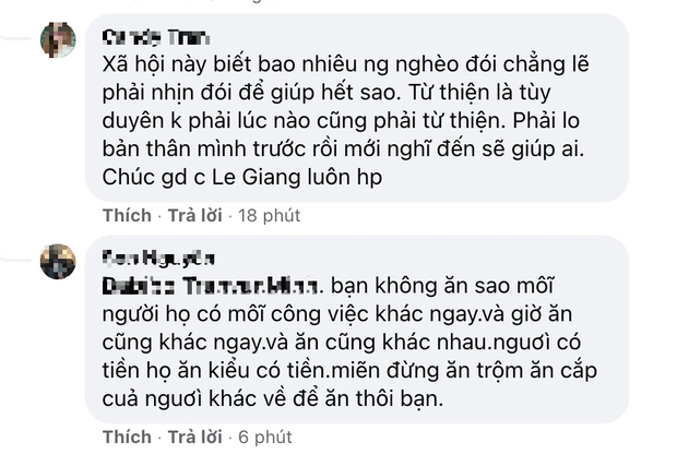 Bị antifan dạy đời thoải mái ăn chơi dù ngoài kia còn bao người nghèo, Lê Giang đáp trả cực gắt - Ảnh 5.