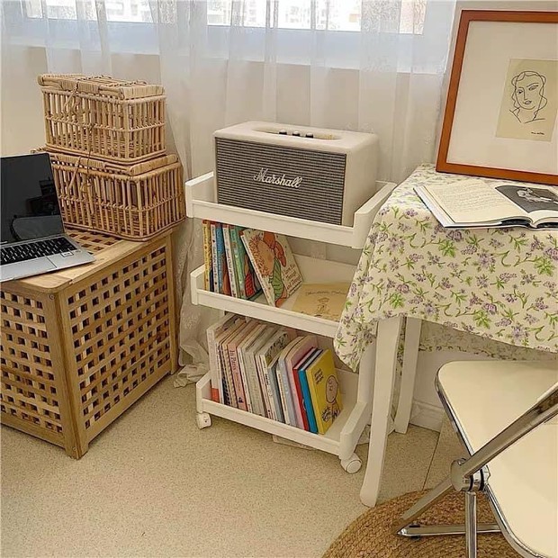 Loạt kệ đựng đồ cực xinh có bánh xe dễ di chuyển, sắm về nhà cửa đảm bảo đẹp gọn hơn nhiều - Ảnh 5.