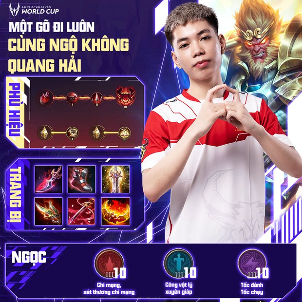 Cách build đồ, build ngọc cực mạnh của tuyển thủ AWC 2021, game thủ Liên Quân muốn leo rank cần học ngay! - Ảnh 4.