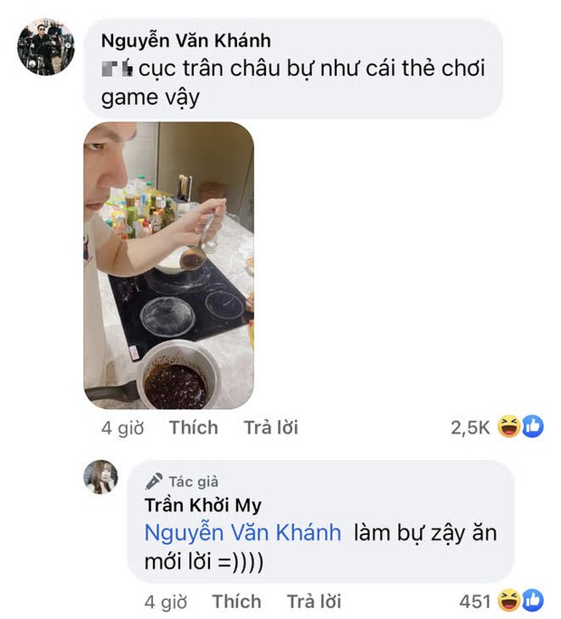 Hiếm lắm mới thấy Khởi My vào bếp chăm chồng, ai dè nhận cái kết phũ và bị Kelvin Khánh nhắc nhở điều này? - Ảnh 4. Hiếm lắm mới thấy Khởi My vào bếp chăm chồng, ai dè nhận cái kết phũ và bị Kelvin Khánh nhắc nhở điều này? - Ảnh 4.