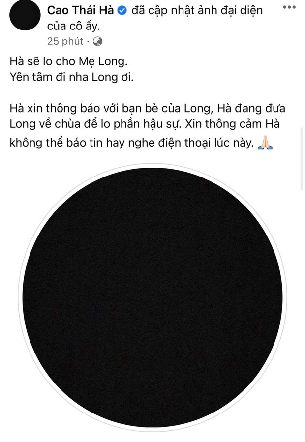 Cao Thái Hà nghẹn ngào chia sẻ tình trạng của diễn viên Đức Long trước khi qua đời, tiết lộ thông tin về tang lễ - Ảnh 3.