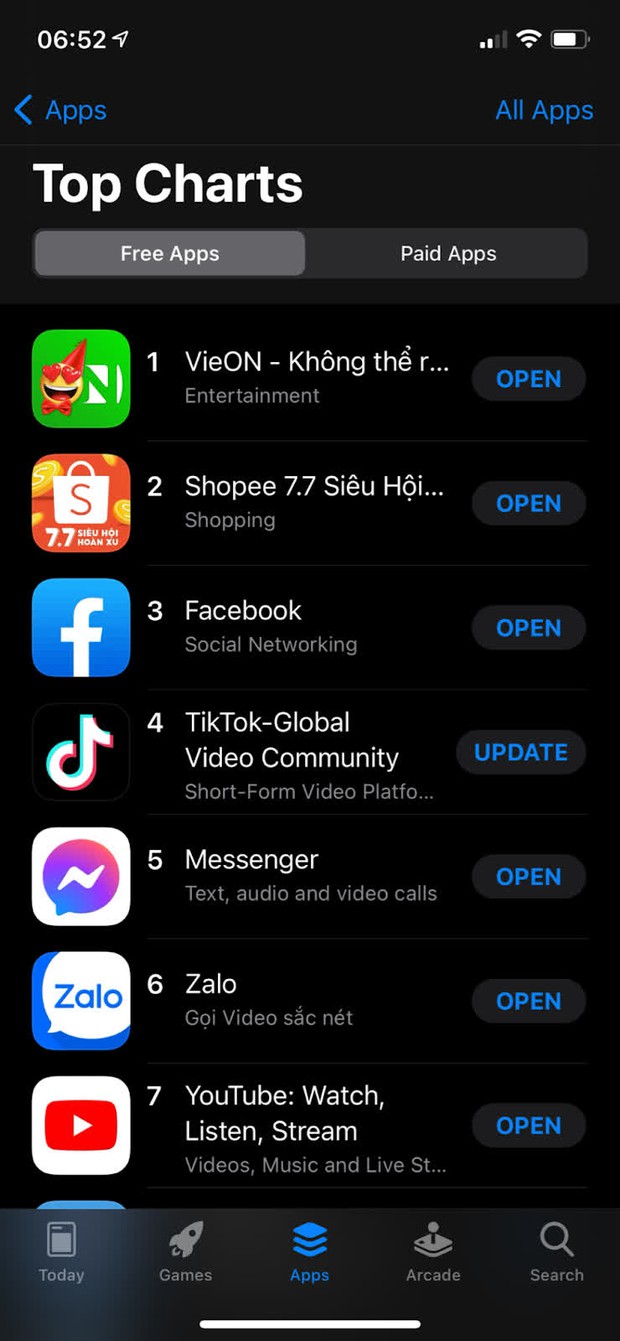 Vượt gần 200 đối thủ, VieON trở thành ứng dụng xem phim Top 1 trên App Store Việt Nam - Ảnh 1.