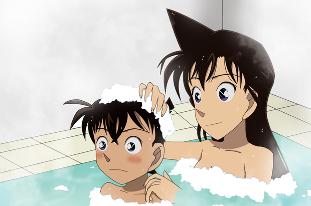 Không gian như Nobita, đây là phản ứng của Conan khi thấy bạn gái khỏa thân 100% trước mắt! - Ảnh 1. Không gian như Nobita, đây là phản ứng của Conan khi thấy bạn gái khỏa thân 100% trước mắt! - Ảnh 1.