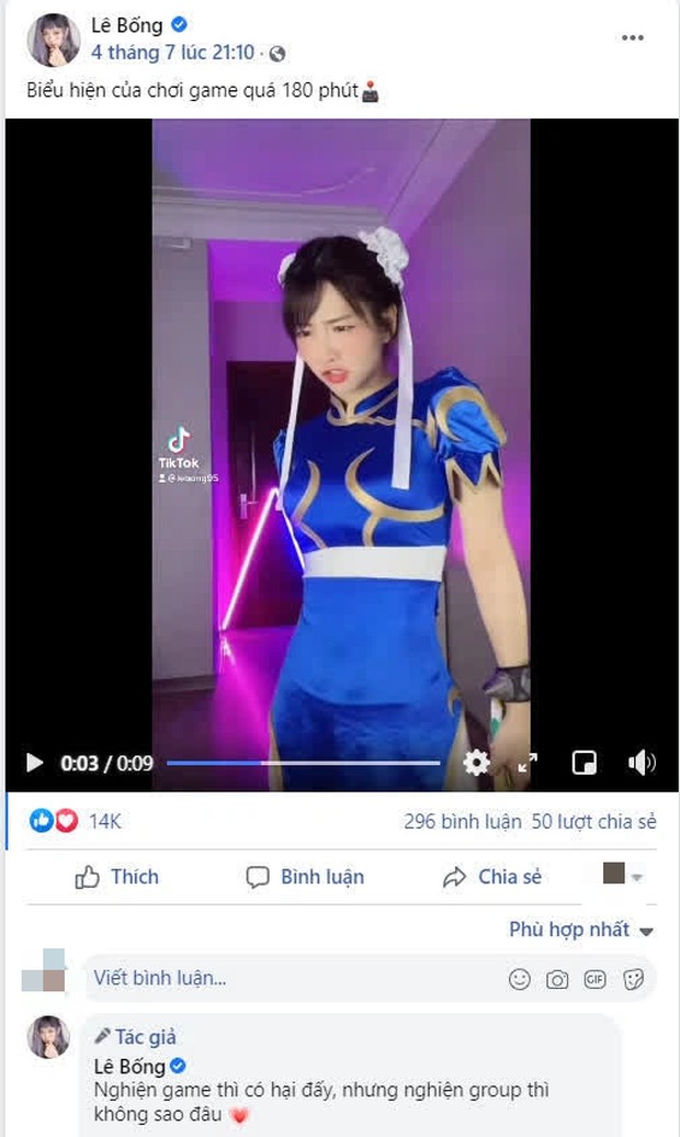 Lê Bống gây sốc khi hóa thân thành Chun-Li phiên bản siêu vòng ba nhảy sexy, nói lên tác hại của nghiện game - Ảnh 3.
