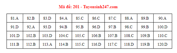 Đáp án đề thi môn Sinh tốt nghiệp THPT 2021 tất cả các mã đề - Ảnh 6.