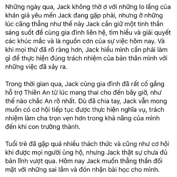 Jack thừa nhận việc làm cha, netizen phản ứng đủ kiểu nhưng chốt lại là: 5 triệu sao đủ? - Ảnh 4.