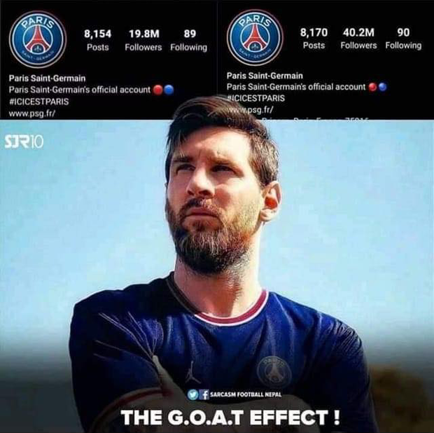 Messi khiến Instagram PSG bùng nổ tăng hơn 22 triệu follower, thực chất chỉ là một cú lừa? - Ảnh 2.