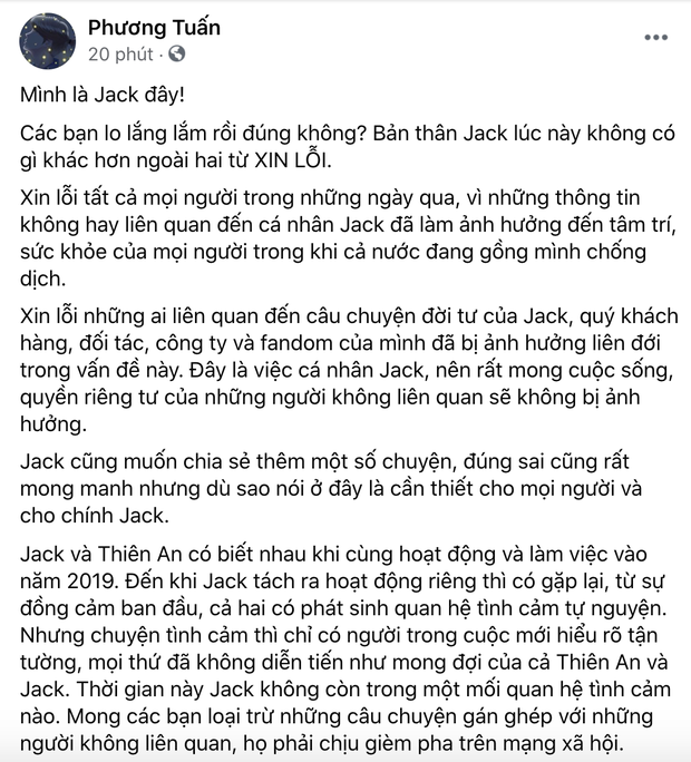 Netizen nghi ngờ Jack dùng văn mẫu copy trên mạng để xin lỗi khán giả, thực hư ra sao? - Ảnh 2.