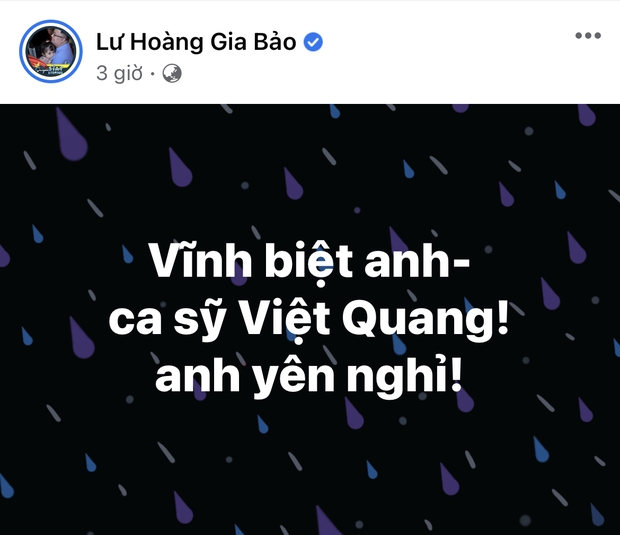 Lệ Quyên không thể tin nổi, Đoan Trang và dàn sao Việt xót xa nói lời tiễn biệt ca sĩ Việt Quang vừa qua đời - Ảnh 6.