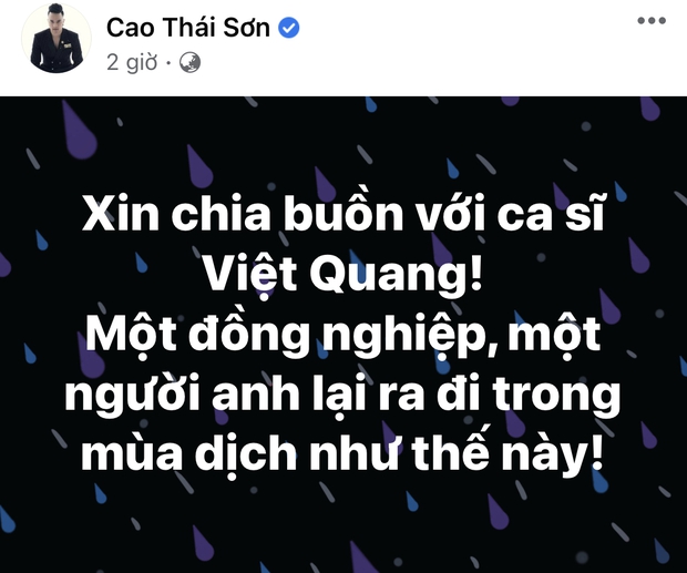 Lệ Quyên không thể tin nổi, Đoan Trang và dàn sao Việt xót xa nói lời tiễn biệt ca sĩ Việt Quang vừa qua đời - Ảnh 5.