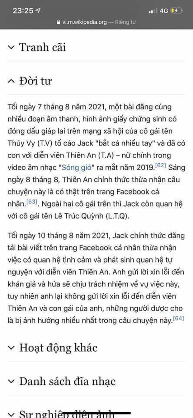 Jack lại tiếp tục bị thay đổi thông tin trên Wikipedia, lần này chính chủ cũng chỉ biết câm nín - Ảnh 3.