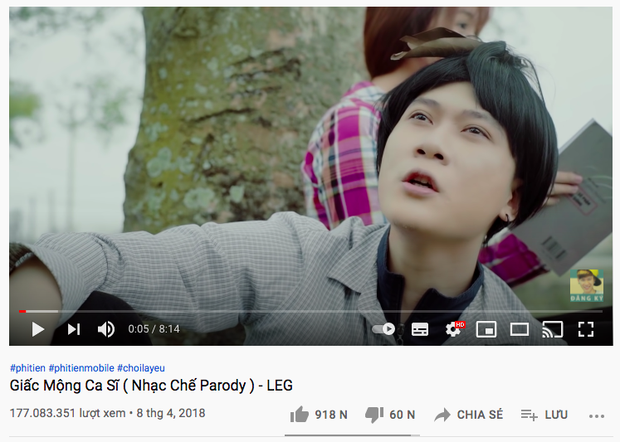 Nữ có Hậu Hoàng, nam có YouTuber chính thức sở hữu MV 300 triệu view đầu tiên trong làng nhạc chế Việt - Ảnh 2. Nữ có Hậu Hoàng, nam có YouTuber chính thức sở hữu MV 300 triệu view đầu tiên trong làng nhạc chế Việt - Ảnh 2.