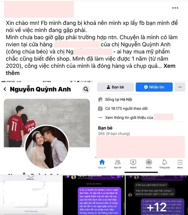 NÓNG: Phía Quỳnh Anh chính thức lên tiếng khi bị nhân viên cũ tố nhập nhằng lương thưởng, thái độ khó ưa - Ảnh 1. NÓNG: Phía Quỳnh Anh chính thức lên tiếng khi bị nhân viên cũ tố nhập nhằng lương thưởng, thái độ khó ưa - Ảnh 1.