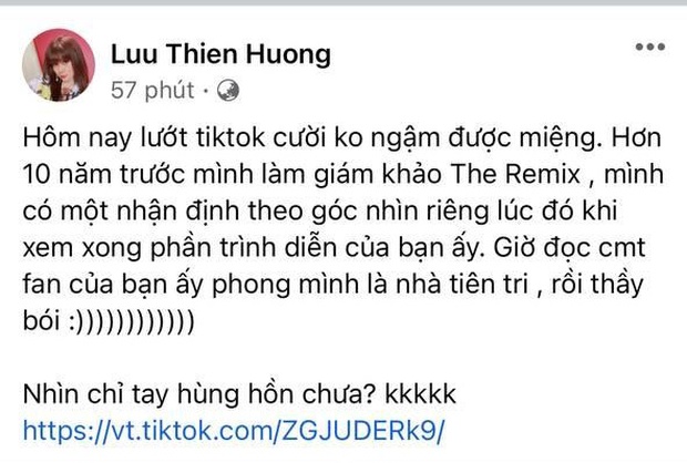 Lưu Thiên Hương 6 năm trước từng nhận xét 1 câu về Sơn Tùng M-TP, netizen đào lại phong luôn danh hiệu “tiên tri” - Ảnh 5. Lưu Thiên Hương 6 năm trước từng nhận xét 1 câu về Sơn Tùng M-TP, netizen đào lại phong luôn danh hiệu “tiên tri” - Ảnh 5.
