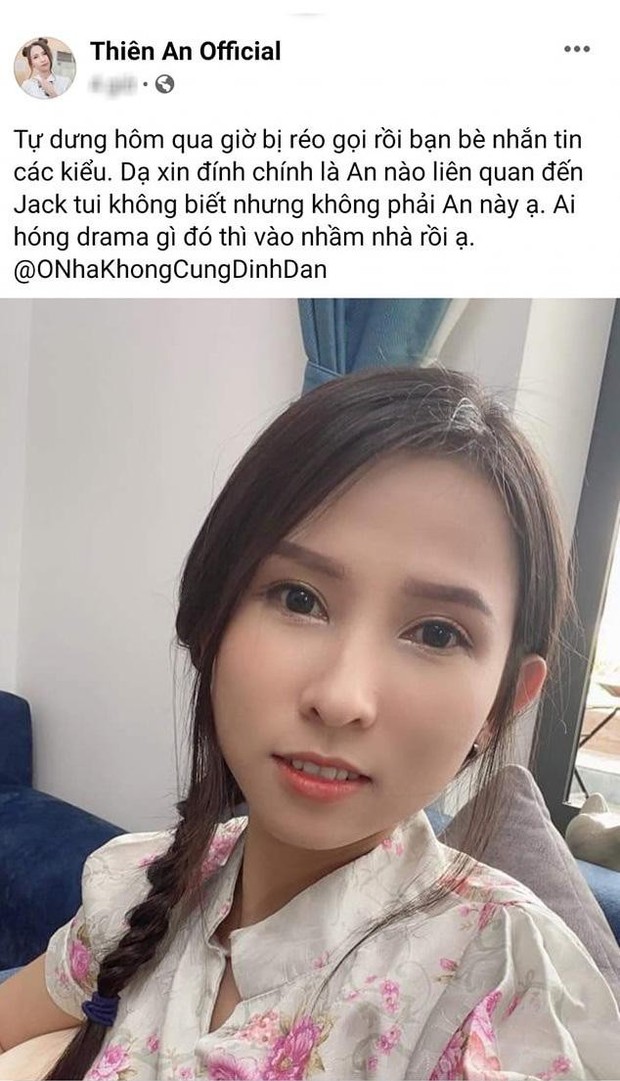 Bị fan Jack ùa vào làm phiền, YouTuber Thiên An buộc phải đổi tên FB mới, ghi rõ lý lịch để dân mạng đỡ nhầm - Ảnh 5. Bị fan Jack ùa vào làm phiền, YouTuber Thiên An buộc phải đổi tên FB mới, ghi rõ lý lịch để dân mạng đỡ nhầm - Ảnh 5.