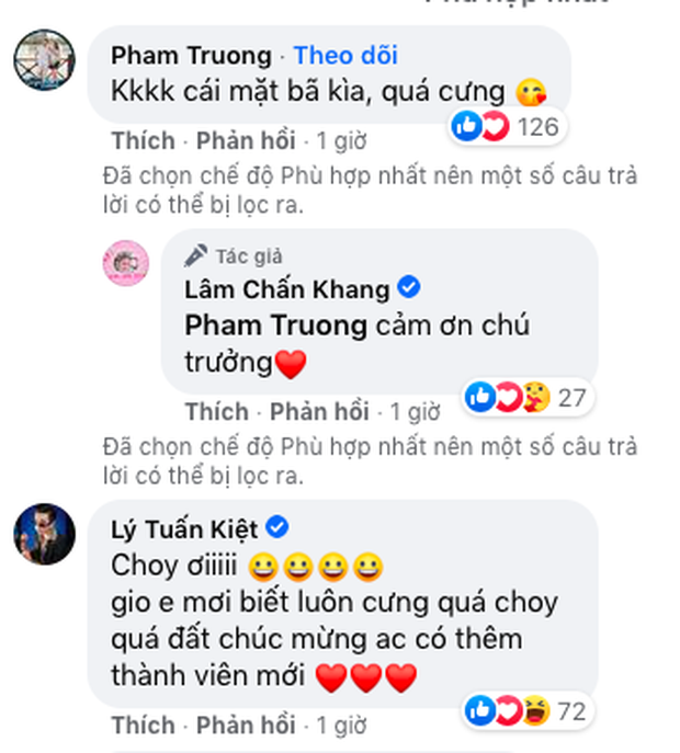 Lâm Chấn Khang bất ngờ công khai diện mạo con gái sau 2 năm giấu kín, dào sao Việt vỡ oà chúc mừng - Ảnh 3. Lâm Chấn Khang bất ngờ công khai diện mạo con gái sau 2 năm giấu kín, dào sao Việt vỡ oà chúc mừng - Ảnh 3.