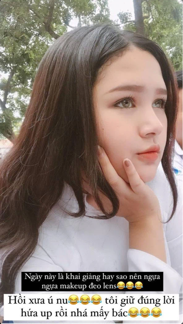 Xoài Non khoe ảnh makeup đeo lens ngày khai giảng, visual thế này bảo sao ông xã đổ gục! - Ảnh 1. Xoài Non khoe ảnh makeup đeo lens ngày khai giảng, visual thế này bảo sao ông xã đổ gục! - Ảnh 1.