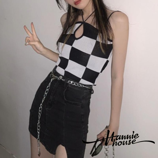 Hết Jisoo, Lisa lại đến Châu Bùi lăng xê áo họa tiết bàn cờ, các nàng tiếc gì 100k để đu theo? - Ảnh 6.