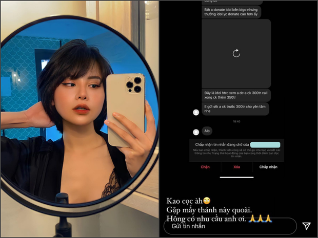 Bị gạ gẫm chuyện 18+, chào mời đi tiệc 16 nghìn đô hay làm sugar baby 800 triệu - dàn gái đẹp đáp trả thế nào? - Ảnh 8.