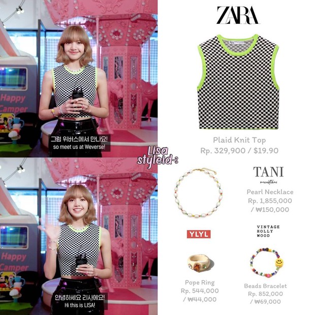 Hết Jisoo, Lisa lại đến Châu Bùi lăng xê áo họa tiết bàn cờ, các nàng tiếc gì 100k để đu theo? - Ảnh 4.