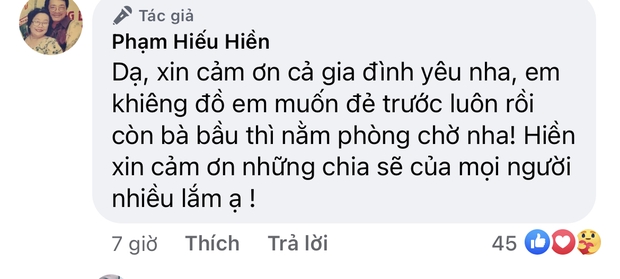 Hiếu Hiền đưa vợ đi sinh con thứ 3 trong hoàn cảnh đặc biệt, Hà Tăng - Ốc Thanh Vân cùng dàn sao Vbiz động viên và cầu bình an - Ảnh 4.
