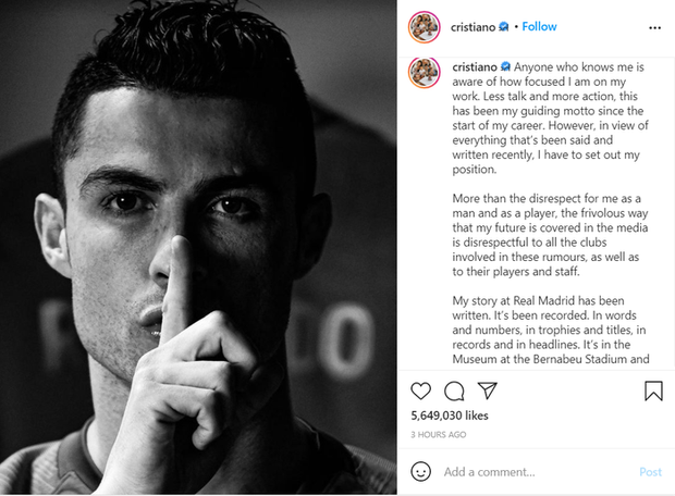 Ronaldo lên tiếng cực gắt sau khi nằm không cũng dính những tin đồn thiếu tôn trọng, nghe mà thấm từng câu từng chữ - Ảnh 2.
