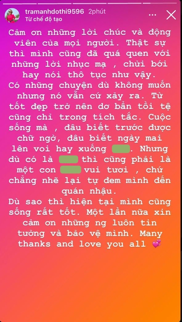 Bị gạ tình bằng những từ ngữ thô tục, Trâm Anh tâm sự “có những chuyện không muốn vẫn cứ xảy ra” - Ảnh 3.