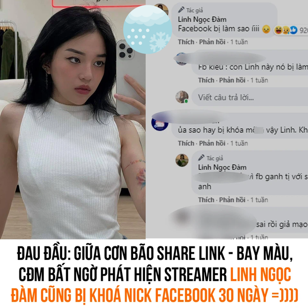 Nghi vấn một nữ streamer nổi tiếng Việt Nam bị khóa Facebook vì share link clip nhạy cảm, thực hư ra sao? - Ảnh 2.