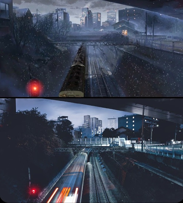 Nao lòng chùm ảnh Tokyo trong anime 5cm/s đẹp y hệt đời thực: Vẻ đẹp của tình yêu xa, của sự đợi chờ, của nỗi buồn giữa lòng thành phố - Ảnh 4.