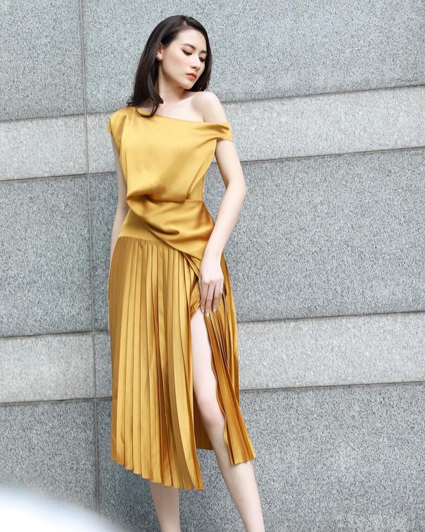 Hà Trúc mách chị em bộ váy thiết kế sang chảnh hack eo bé hông to, che bắp tay, hóa ra Hòa Minzy đã chấm trước - Ảnh 3.