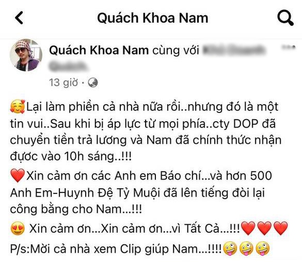 Cái kết của ồn ào nam đạo diễn Vbiz livestream tố nhà sản xuất phim giữ lương, nhà 4 miệng ăn chỉ còn 14 nghìn? - Ảnh 2.