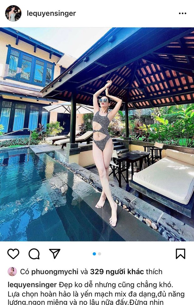 Lệ Quyên và tình tin đồn Đức Huy khoe ảnh sexy cùng ngày: Mỹ nhân U45 diện bikini cắt khoét liệu có thua nàng 2k2 thả rông táo bạo? - Ảnh 2.