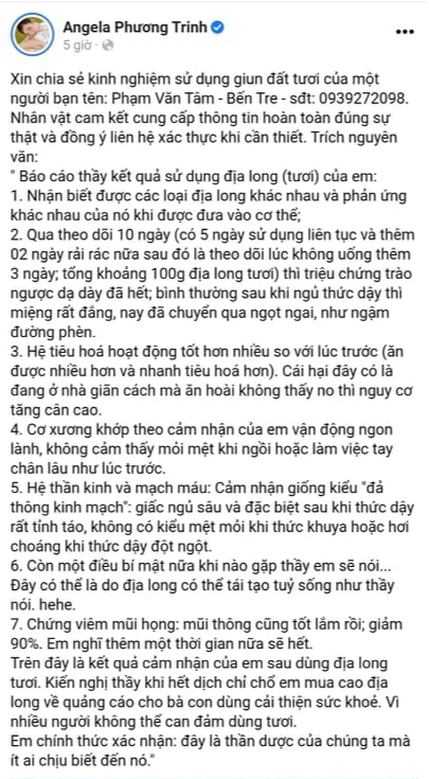 Cảnh tượng phản cảm: Netizen Việt đua nhau đăng tải clip nuốt địa long tươi chữa bệnh - Ảnh 1. Cảnh tượng phản cảm: Netizen Việt đua nhau đăng tải clip nuốt địa long tươi chữa bệnh - Ảnh 1.