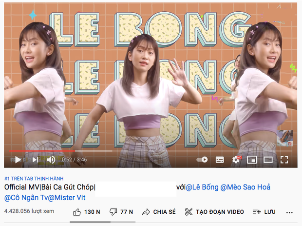 MV của Lê Bống kết hợp streamer đạt #1 trending, dislike chiếm hơn nửa, dân tình gọi luôn thảm họa - Ảnh 1.