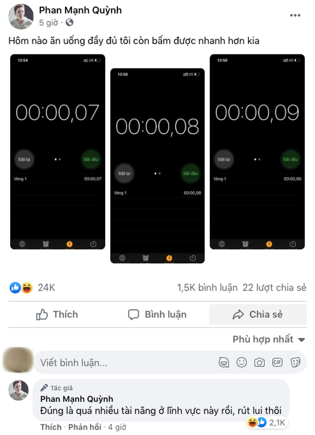 Phan Mạnh Quỳnh đu trend cực hot trên MXH, cứ tưởng kỷ lục của bản thân là ghê gớm hóa ra lại bị cộng đồng mạng chê gà - Ảnh 2.