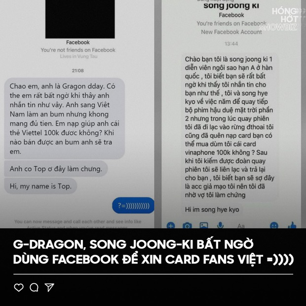 Thực hư Song Joong Ki, G-Dragon nhắn tin xin fan Việt donate, đọc thì cười xỉu nhưng cần cảnh giác điều này! - Ảnh 3.