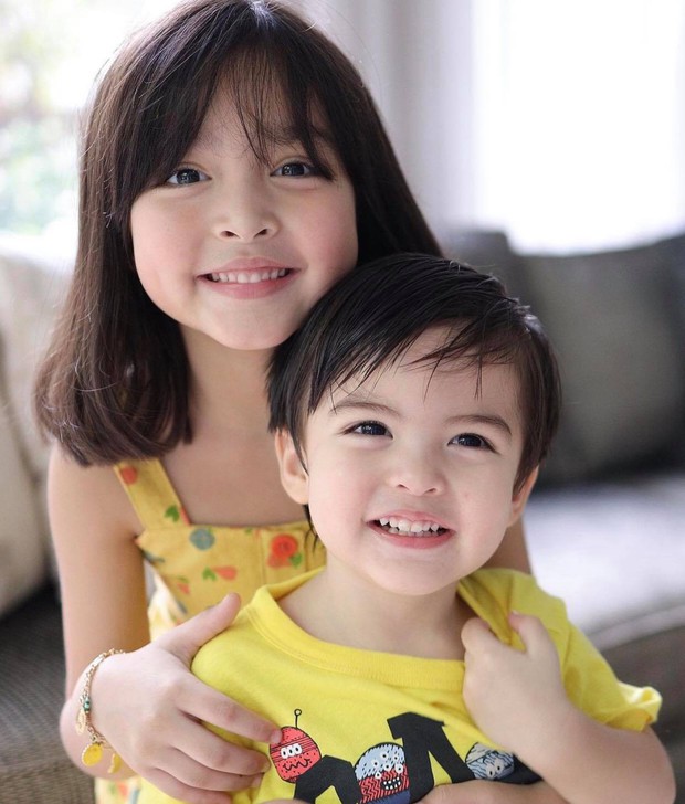 The most beautiful beauty in the Philippines shows off a photo of her perfect pair of dragons and phoenixes, her sparklingly beautiful younger brother cannot overwhelm her angelic sister - Photo 3.