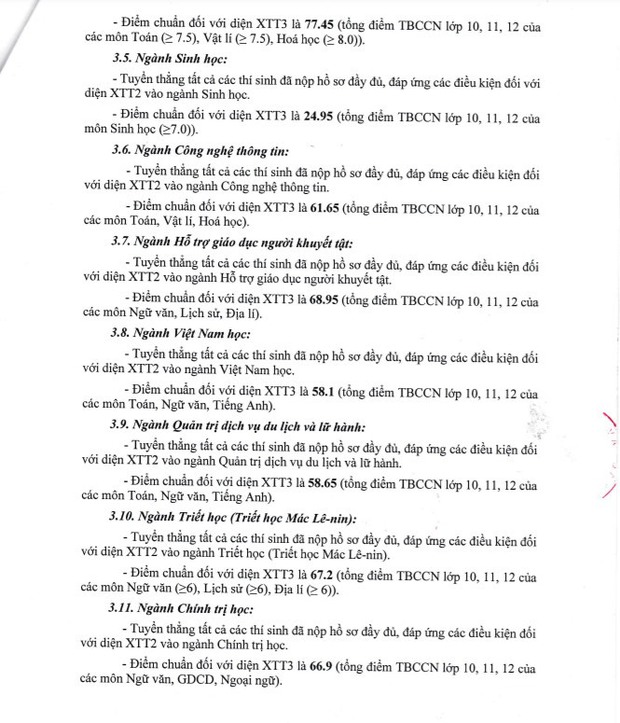 Cập nhật: Hơn 20 trường đại học công bố ĐIỂM CHUẨN trúng tuyển năm 2021 - Ảnh 18.