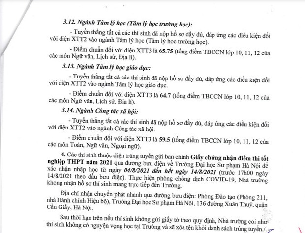 Cập nhật: Hơn 20 trường đại học công bố ĐIỂM CHUẨN trúng tuyển năm 2021 - Ảnh 19.