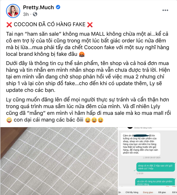 Cảnh báo: Tẩy da chết đình đám của The Cocoon có hàng fake, chất lượng lổn nhổn mà shop vẫn chốt được hơn 2000 đơn? - Ảnh 2.