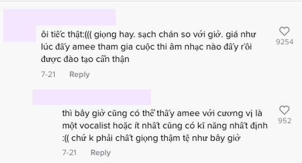 Netizen tiếc nuối giọng AMEE 7 năm trước: Giá như được đào tạo cẩn thận, giờ đã thấy hậu quả của hát kiểu nghẹt mũi - Ảnh 4.